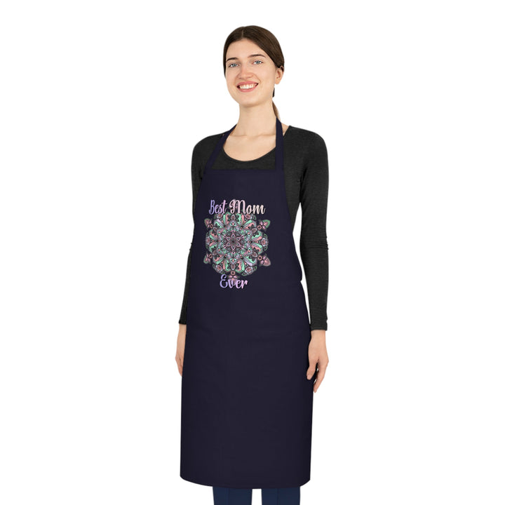 Gift for Mom Cotton Apron with Hand - Drawn Mandalas - Perfect for Chefs and Home Cooks - Blululi