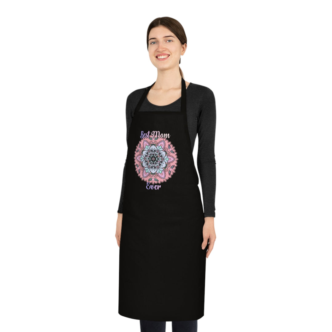 Gift for Mom Cotton Apron with Hand - Drawn Mandalas - Perfect for Chefs and Home Cooks - Blululi