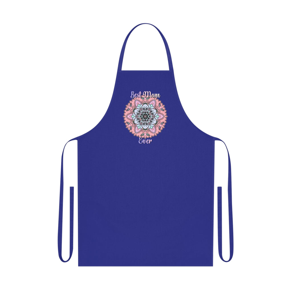 Gift for Mom Cotton Apron with Hand - Drawn Mandalas - Perfect for Chefs and Home Cooks - Blululi