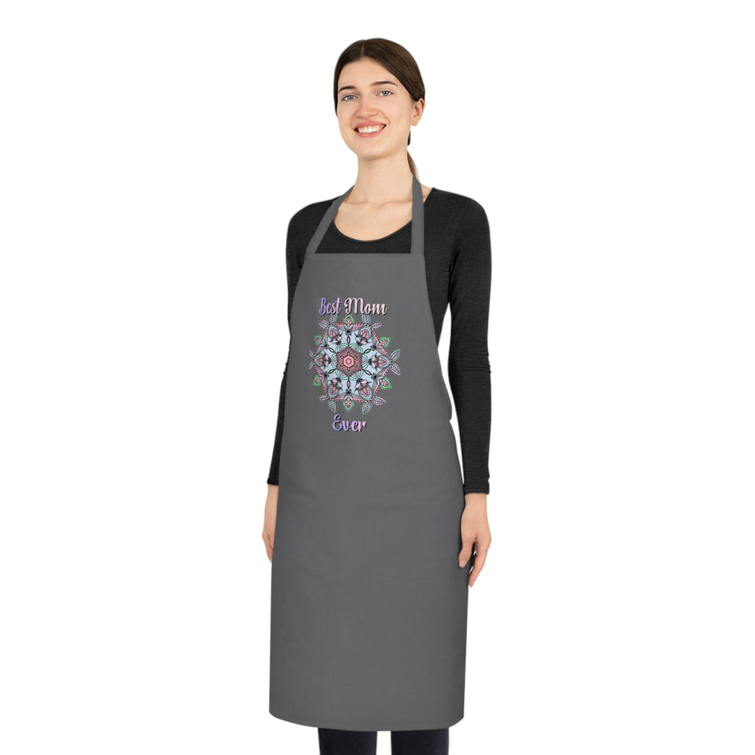 Gift for Mom Cotton Apron with Hand - Drawn Mandalas - Perfect for Chefs and Home Cooks - Blululi