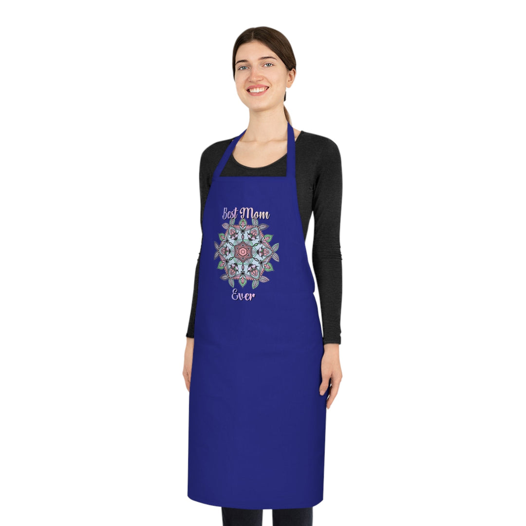 Gift for Mom Cotton Apron with Hand - Drawn Mandalas - Perfect for Chefs and Home Cooks - Blululi