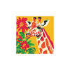 Giraffe & Flowers Savanna Art Poster Poster - Blululi