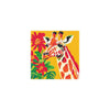 Giraffe & Flowers Savanna Art Poster Poster - Blululi