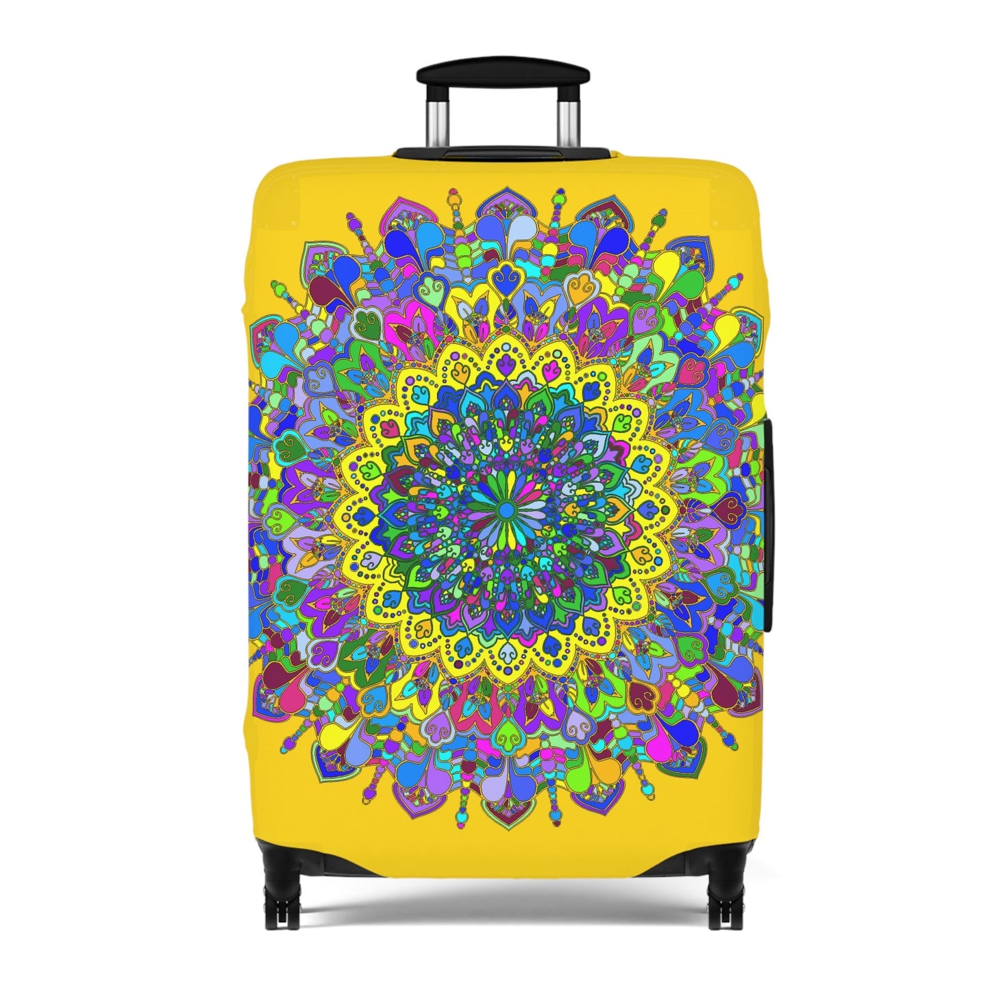 Gold Mandala Luggage Cover Accessories - Blululi