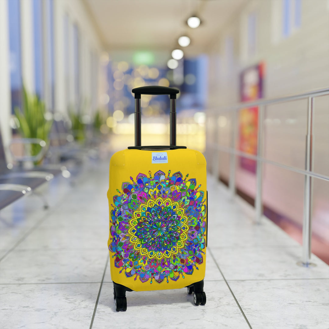 Gold Mandala Luggage Cover Accessories - Blululi