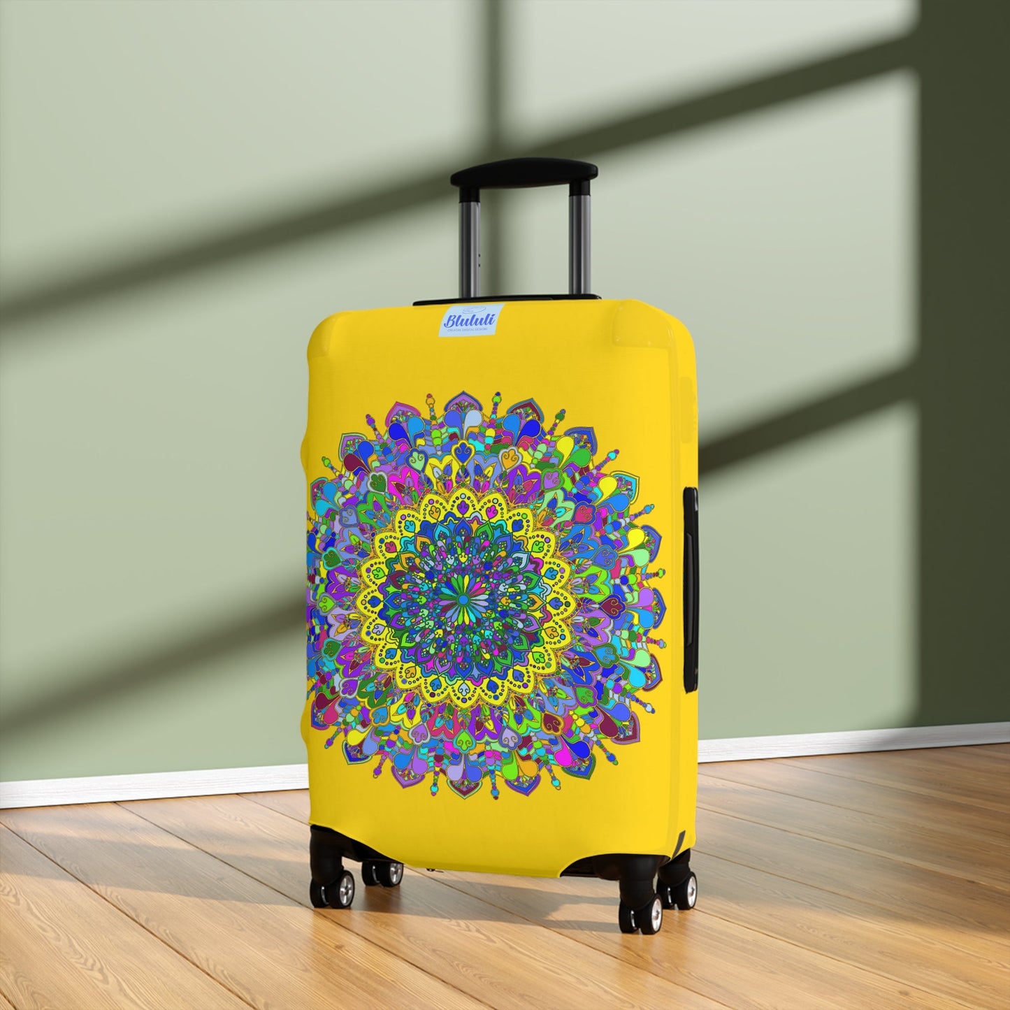 Gold Mandala Luggage Cover Accessories - Blululi