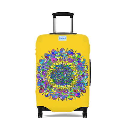 Gold Mandala Luggage Cover Accessories - Blululi