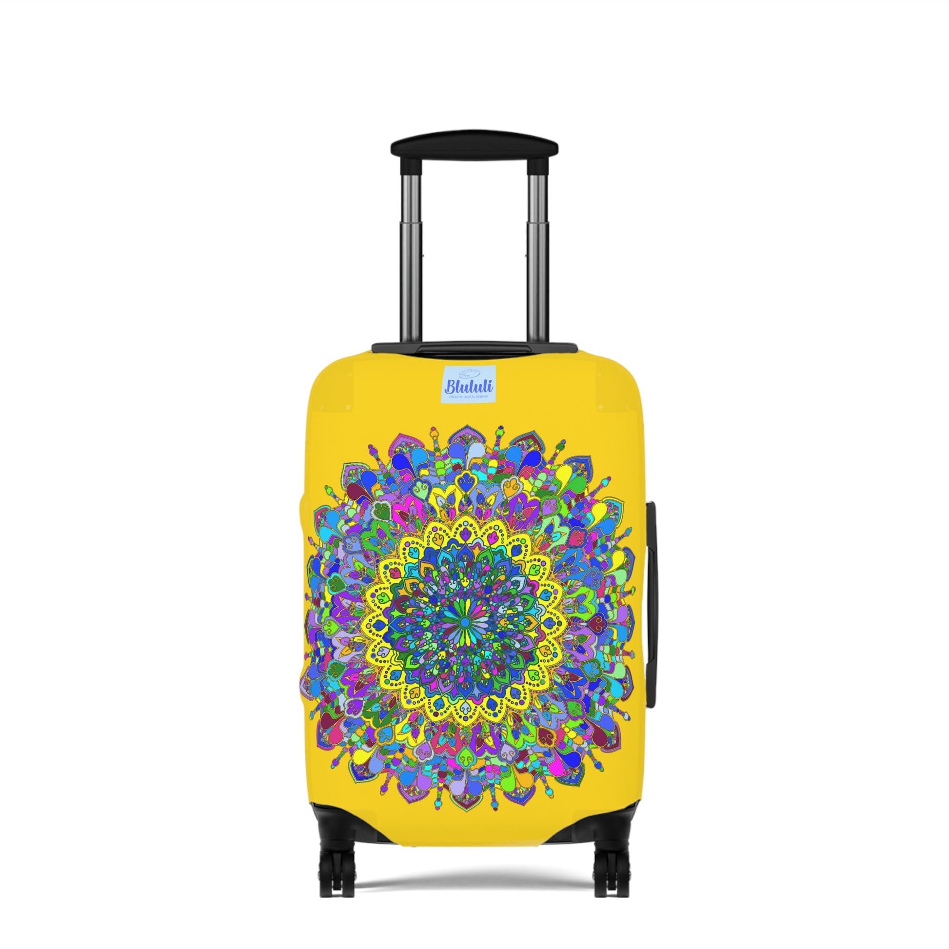 Gold Mandala Luggage Cover Accessories - Blululi