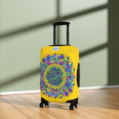 Gold Mandala Luggage Cover Accessories - Blululi