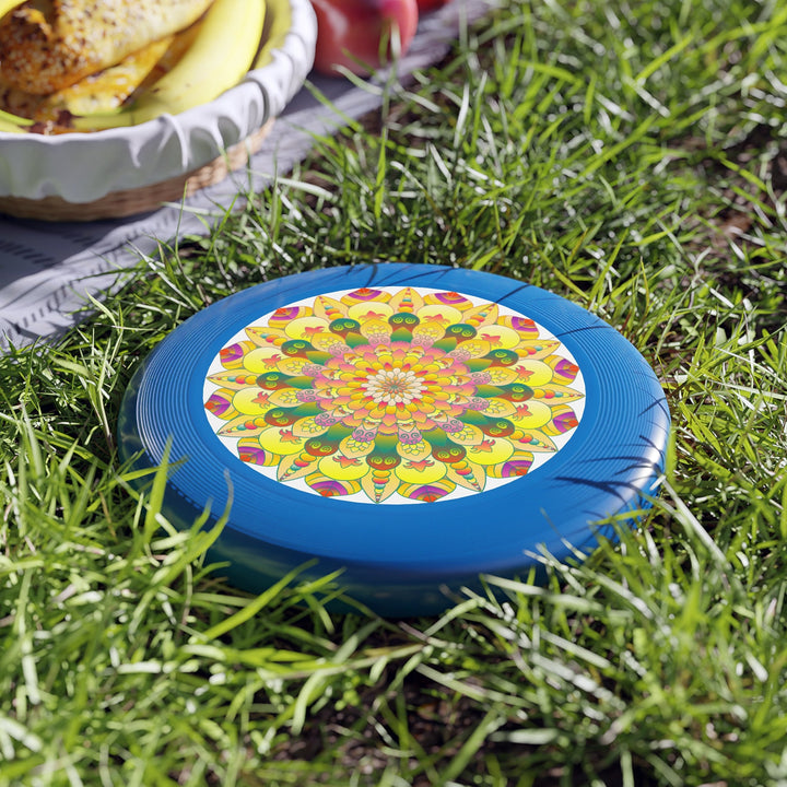 Golden Mandala Frisbee: Sunny Vibes Accessories - Blululi