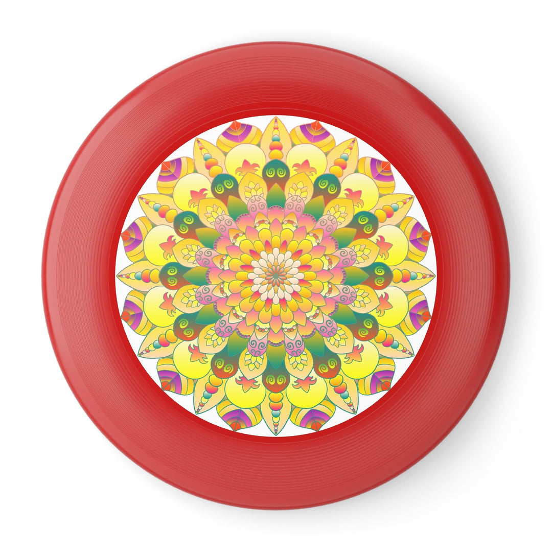 Golden Mandala Frisbee: Sunny Vibes Accessories - Blululi