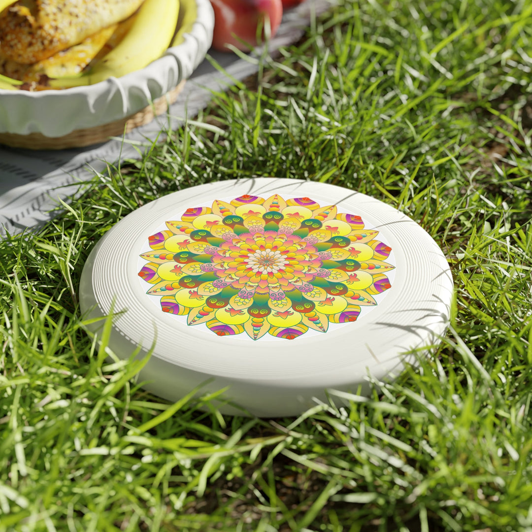 Golden Mandala Frisbee: Sunny Vibes Accessories - Blululi