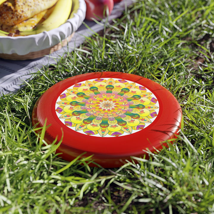 Golden Mandala Frisbee: Sunny Vibes Accessories - Blululi