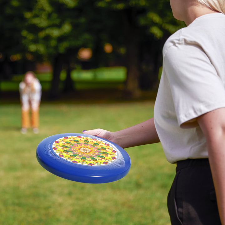 Golden Mandala Frisbee: Sunny Vibes Accessories - Blululi