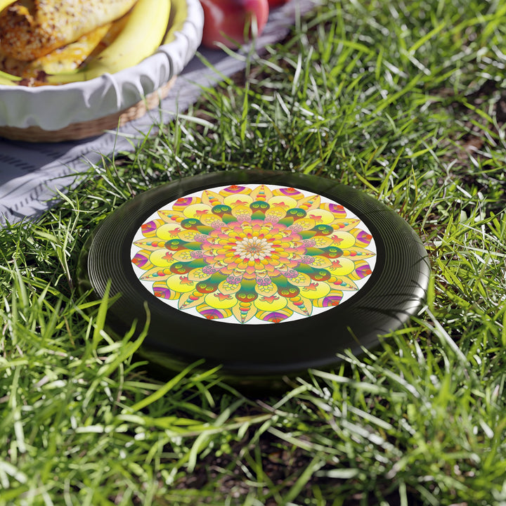 Golden Mandala Frisbee: Sunny Vibes Accessories - Blululi