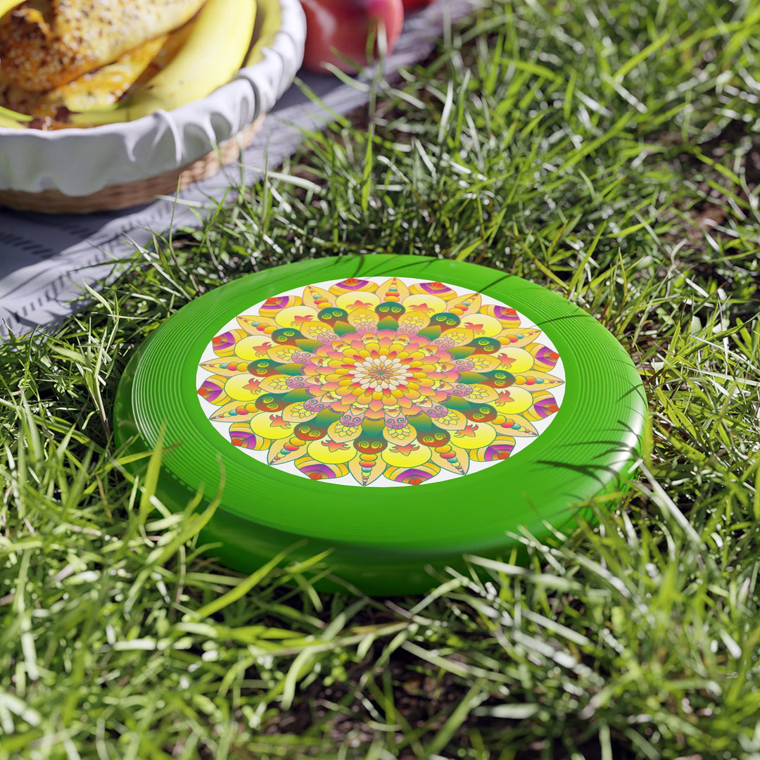 Golden Mandala Frisbee: Sunny Vibes Accessories - Blululi