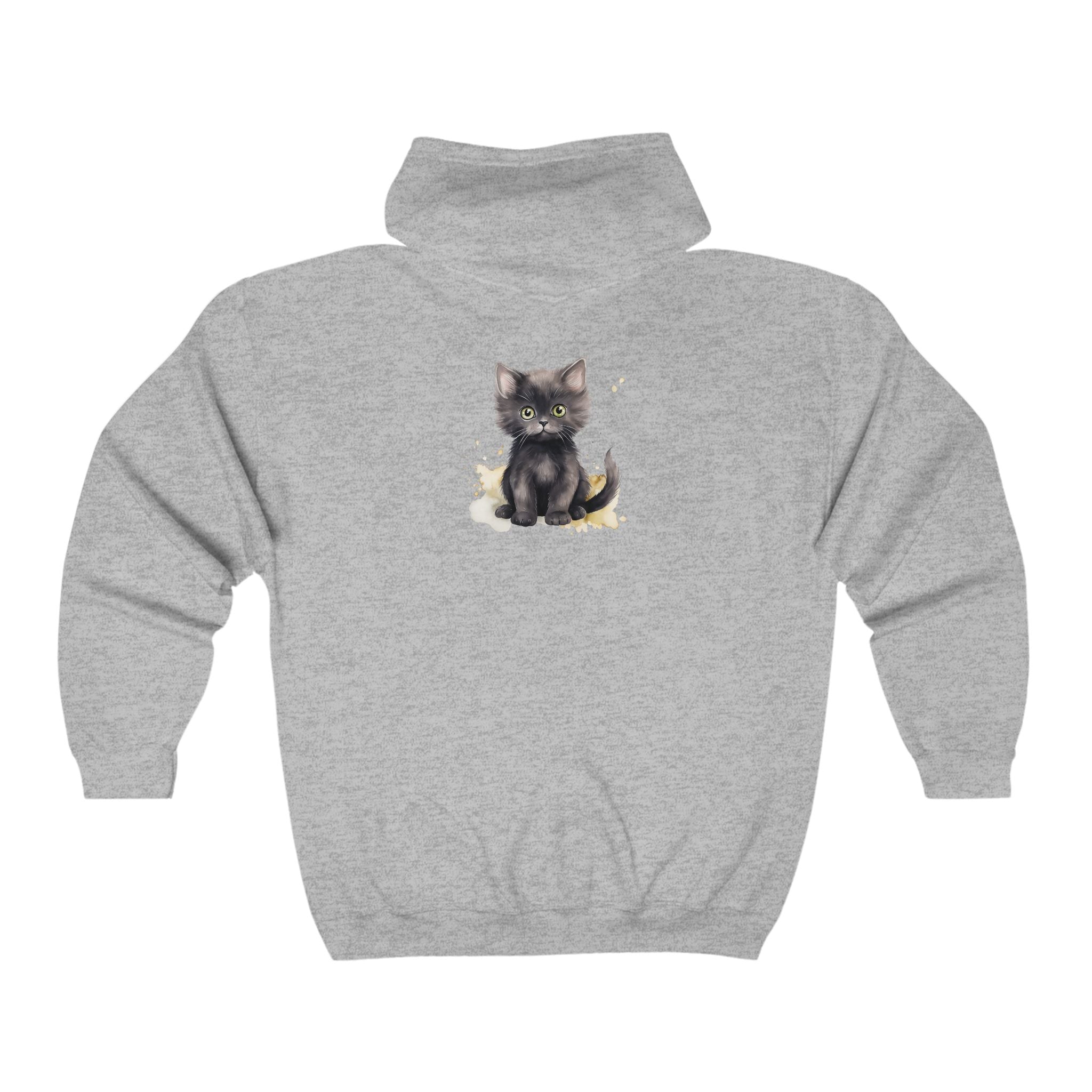 Green Eyed Kitten Hoodie - Soft & Fluffy Hoodie - Blululi