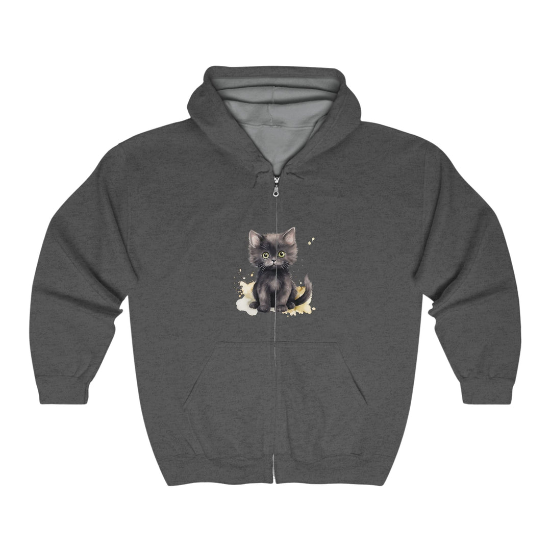 Green Eyed Kitten Hoodie - Soft & Fluffy Hoodie - Blululi