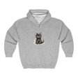 Green Eyed Kitten Hoodie - Soft & Fluffy Hoodie - Blululi