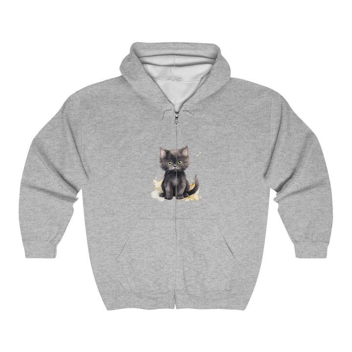 Green Eyed Kitten Hoodie - Soft & Fluffy Hoodie - Blululi