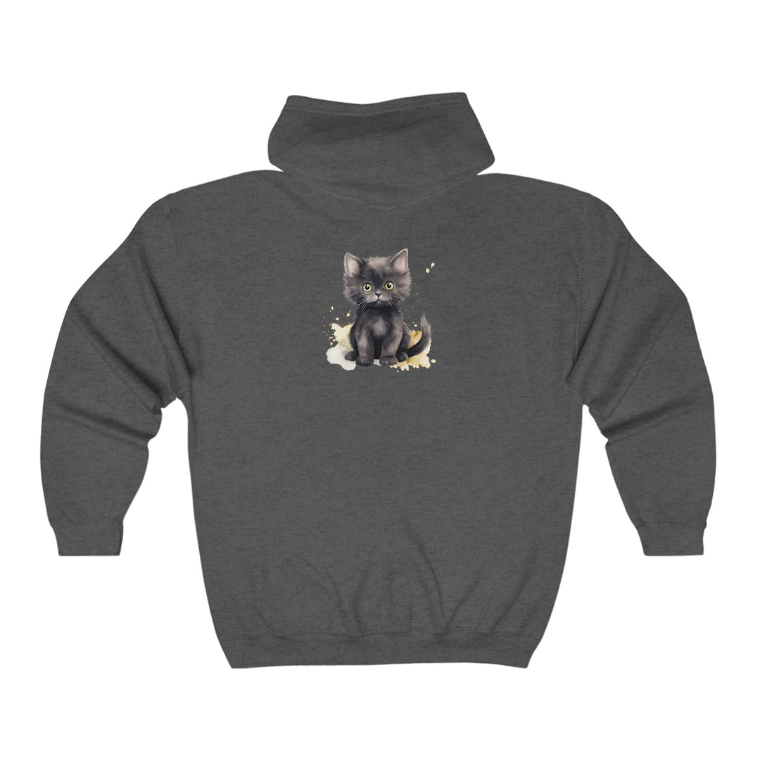 Green Eyed Kitten Hoodie - Soft & Fluffy Hoodie - Blululi