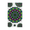 Green & Purple Mandala Hand Towel - Intricate Design Home Decor - Blululi