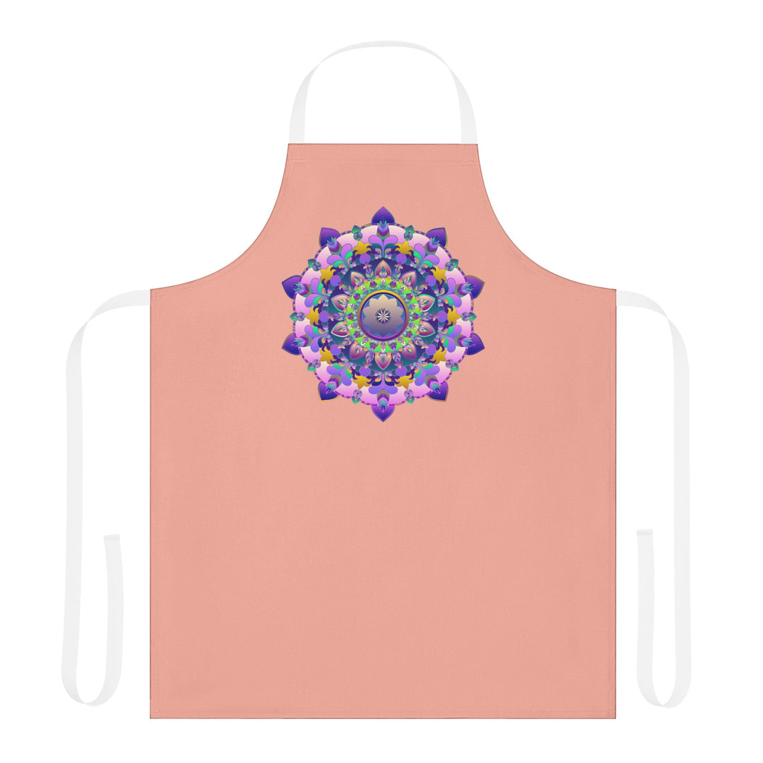 Hand - Drawn Mandala Apron - Apricot Dream All Over Prints - Blululi