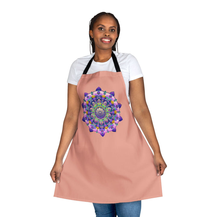 Hand - Drawn Mandala Apron - Apricot Dream All Over Prints - Blululi