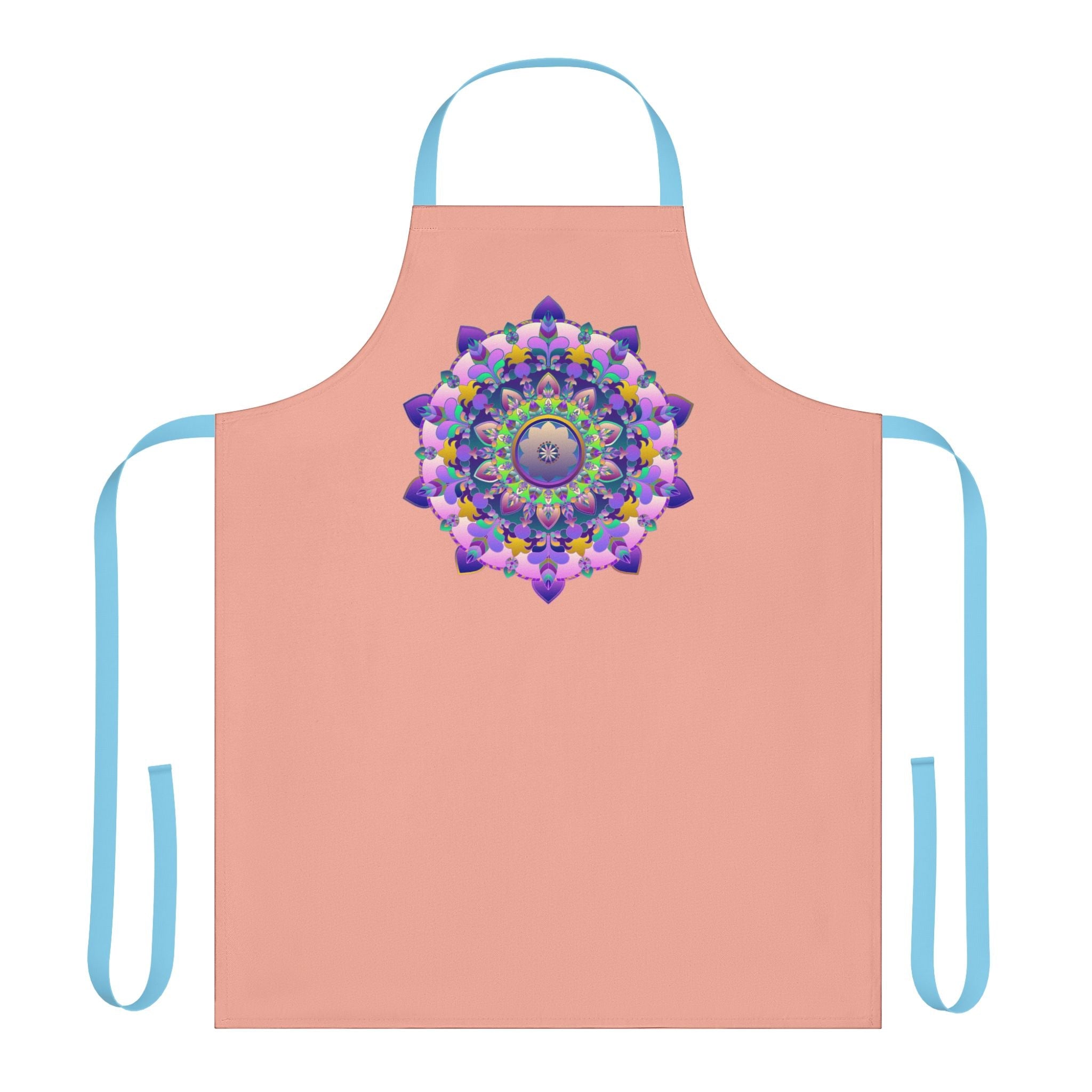 Hand - Drawn Mandala Apron - Apricot Dream All Over Prints - Blululi