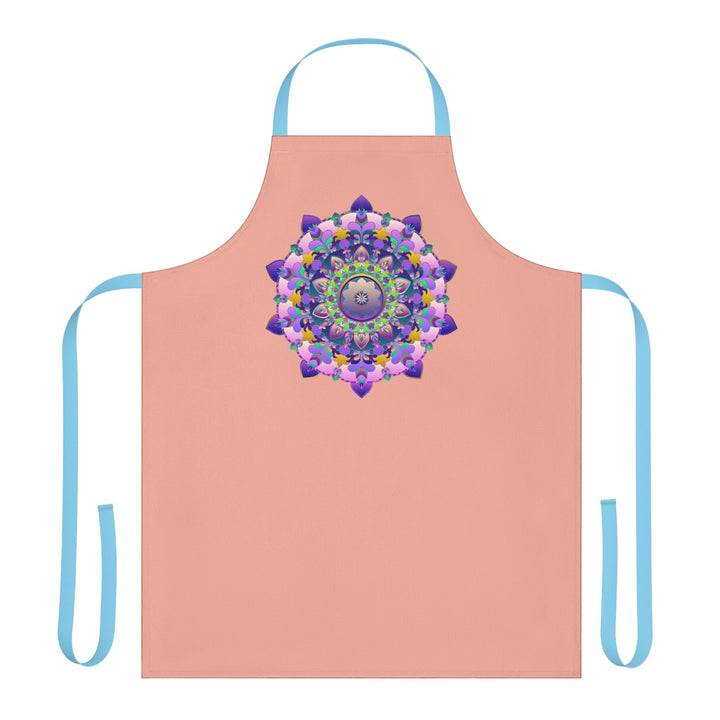 Hand - Drawn Mandala Apron - Apricot Dream All Over Prints - Blululi