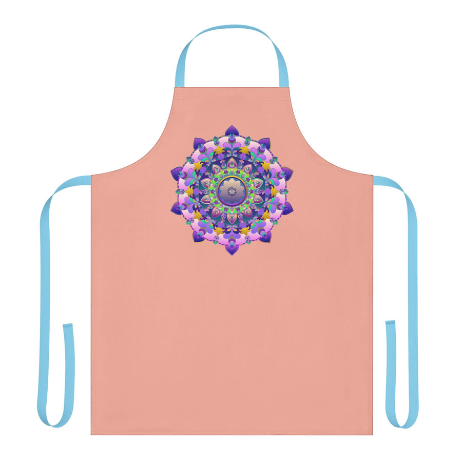 Hand - Drawn Mandala Apron - Apricot Dream All Over Prints - Blululi