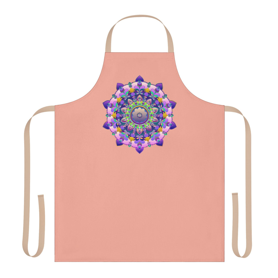 Hand - Drawn Mandala Apron - Apricot Dream All Over Prints - Blululi