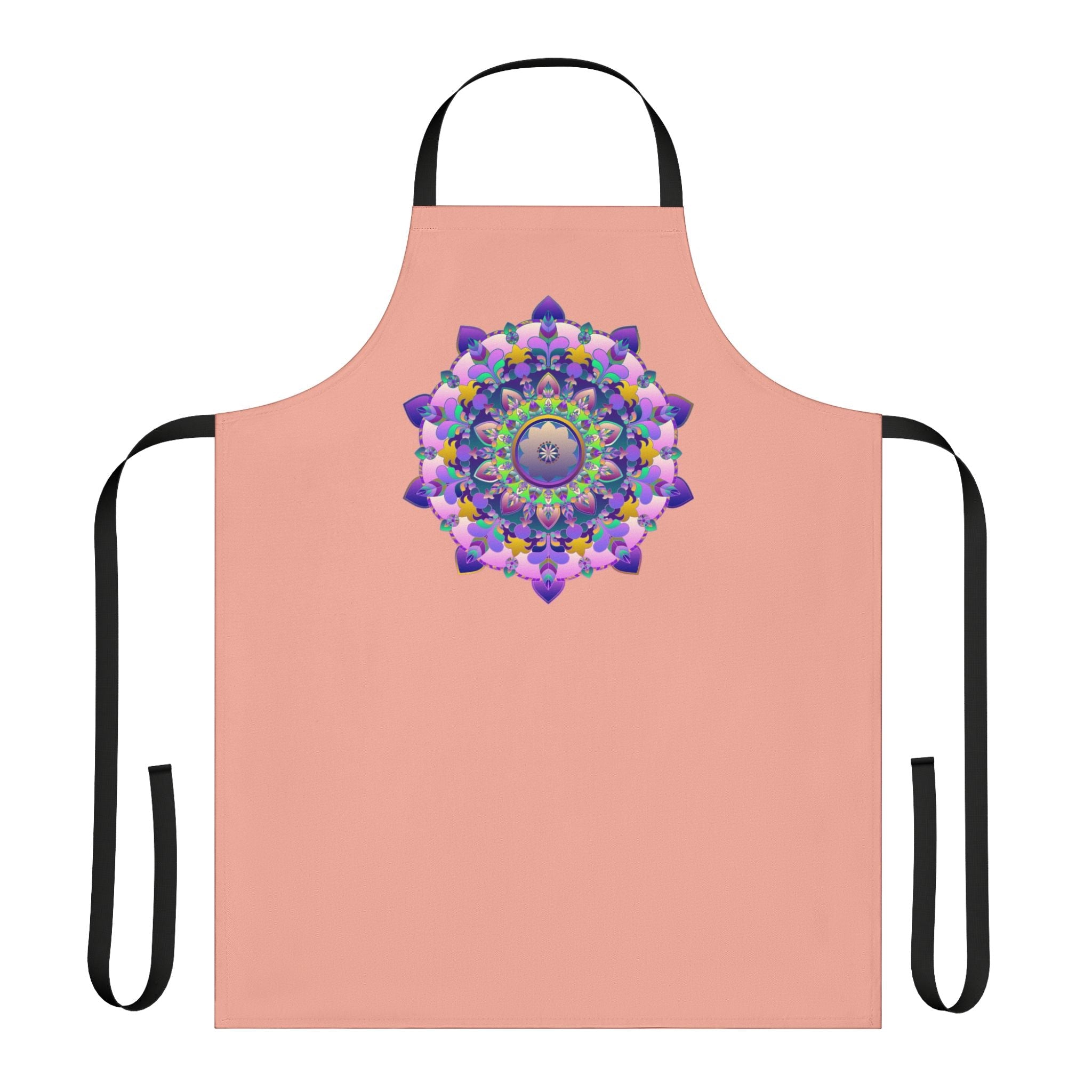 Hand - Drawn Mandala Apron - Apricot Dream All Over Prints - Blululi