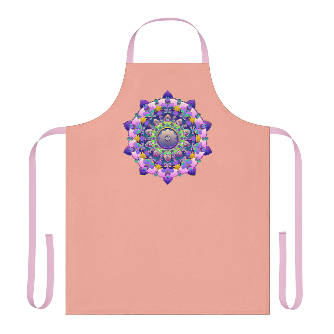 Hand - Drawn Mandala Apron - Apricot Dream All Over Prints - Blululi