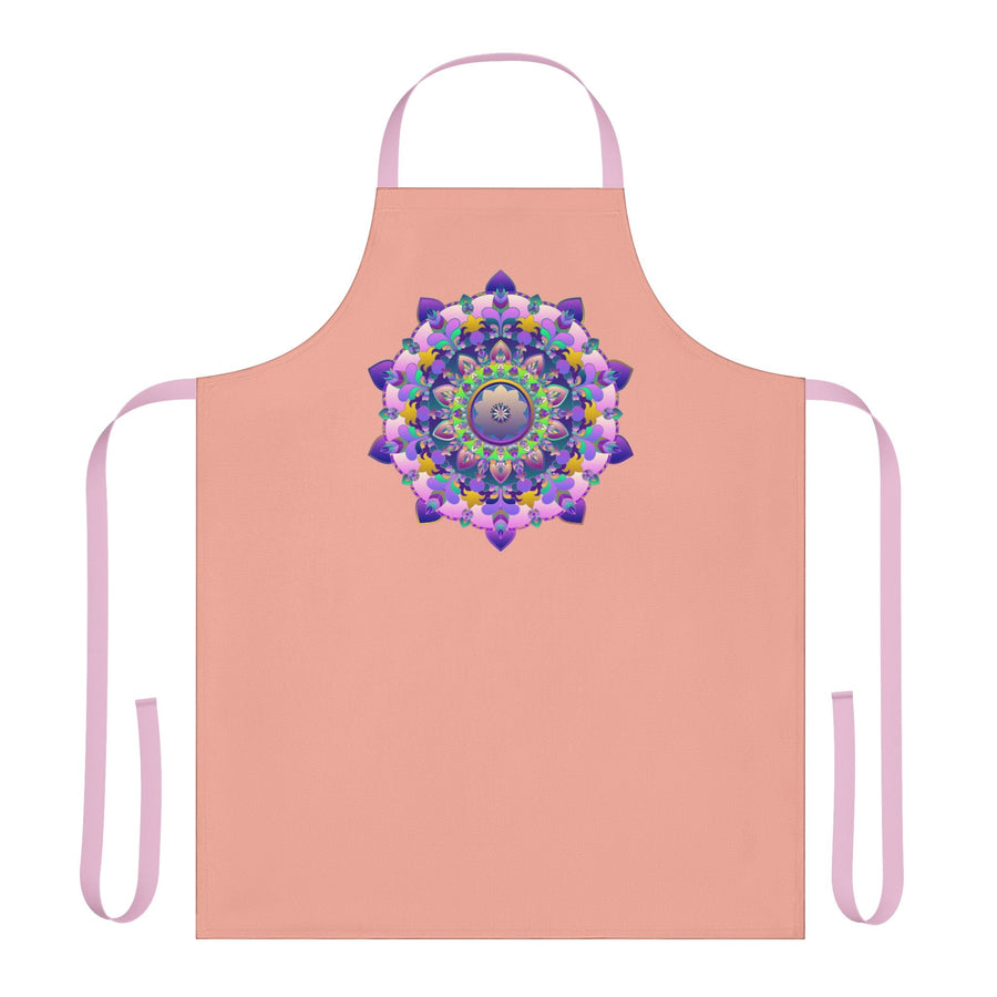 Hand - Drawn Mandala Apron - Apricot Dream All Over Prints - Blululi