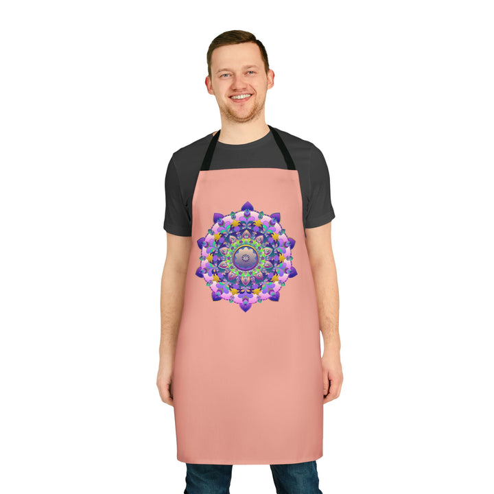 Hand - Drawn Mandala Apron - Apricot Dream All Over Prints - Blululi