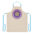 Hand - Drawn Mandala Art Apron - Beige All Over Prints - Blululi
