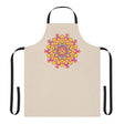 Hand Drawn Mandala Art Apron - Beige All Over Prints - Blululi