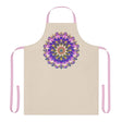 Hand - Drawn Mandala Art Apron - Beige All Over Prints - Blululi