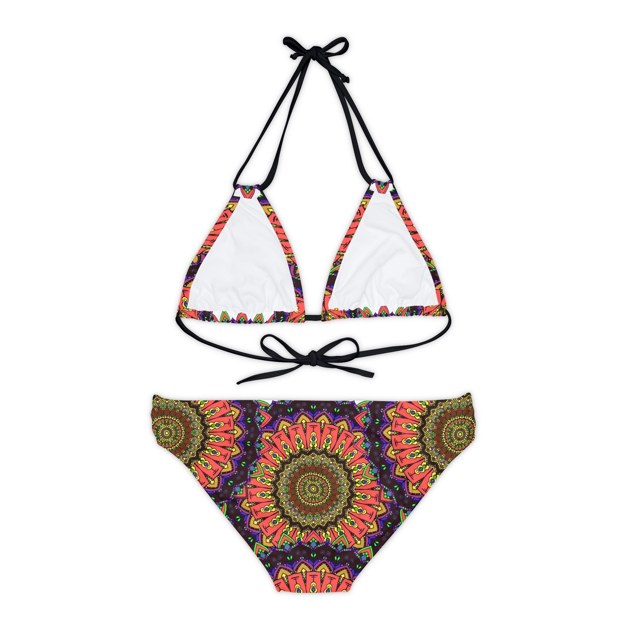 Hand Drawn Mandala Art Bikini Set - Colorful & Intricate All Over Prints - Blululi