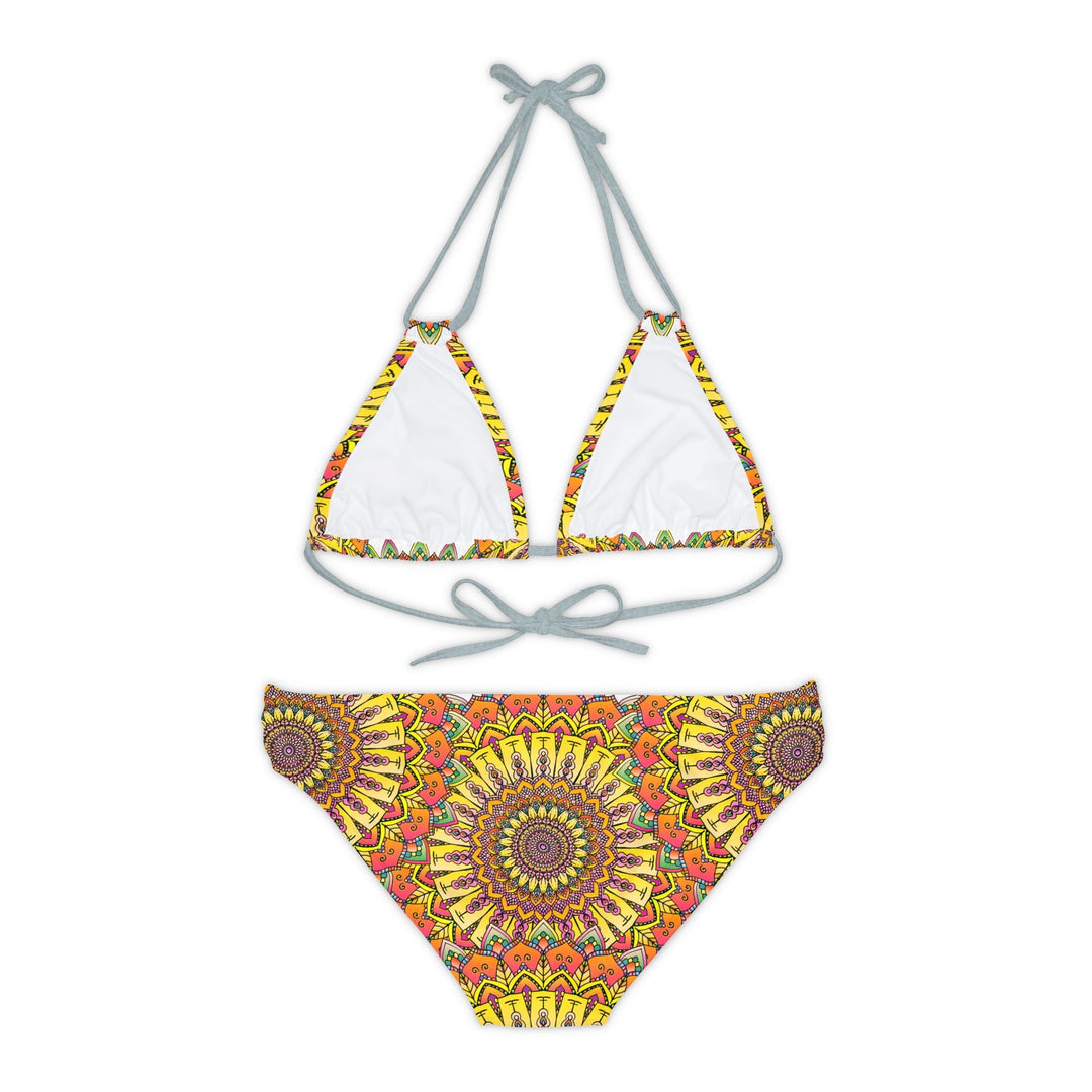 Hand Drawn Mandala Bikini Set - Colorful & Boho All Over Prints - Blululi