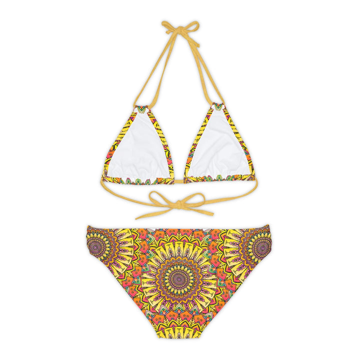 Hand Drawn Mandala Bikini Set - Colorful & Boho All Over Prints - Blululi