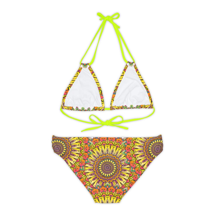 Hand Drawn Mandala Bikini Set - Colorful & Boho All Over Prints - Blululi