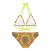 Hand Drawn Mandala Bikini Set - Colorful & Boho All Over Prints - Blululi