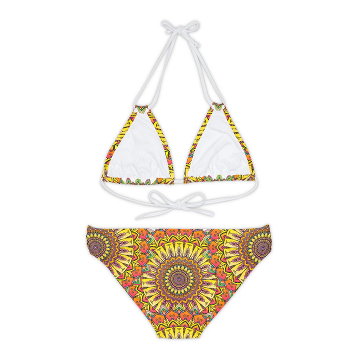 Hand Drawn Mandala Bikini Set - Colorful & Boho All Over Prints - Blululi