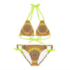 Hand Drawn Mandala Bikini Set - Colorful & Boho All Over Prints - Blululi