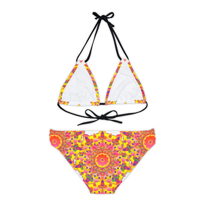 Hand Drawn Mandala Bikini Set - Colorful Floral Art All Over Prints - Blululi