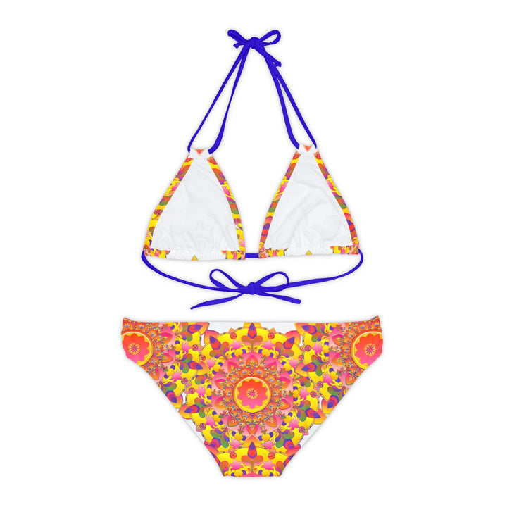 Hand Drawn Mandala Bikini Set - Colorful Floral Art All Over Prints - Blululi