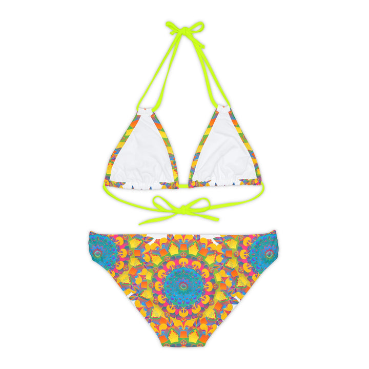 Hand Drawn Mandala Bikini Set - Psychedelic Beachwear All Over Prints - Blululi