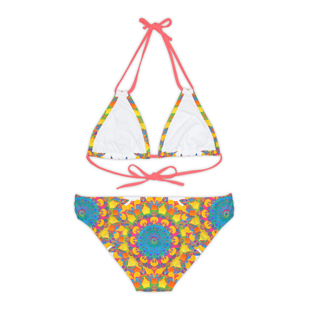 Hand Drawn Mandala Bikini Set - Psychedelic Beachwear All Over Prints - Blululi